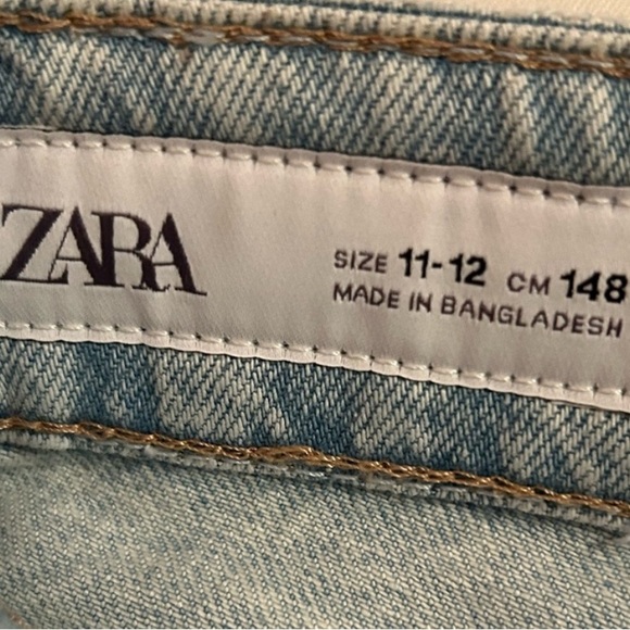 Zara Light Blue Wide Leg Jeans - Picture 3 of 3